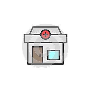 Pharmacy icon in colored version