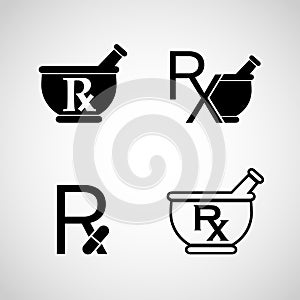 Pharmacy logo icon vector
