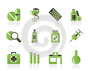 Pharmacy and Medical icons