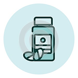 Pharmacy medication, icon