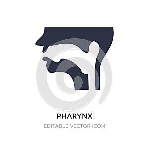 pharynx icon on white background. Simple element illustration from Medical concept