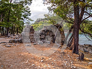 Phaselis bay - Ã‡amyuva, Kemer, coast and beaches of Turkey