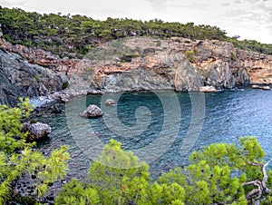 Phaselis bay - Ã‡amyuva, Kemer, coast and beaches of Turkey