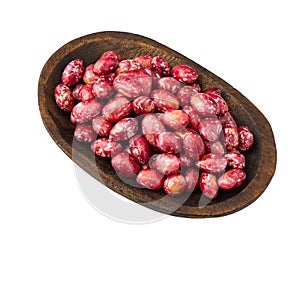 Phaseolus vulgaris pinto - fresh pinto bean seeds photo