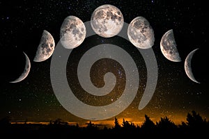 Phases of the Moon photo