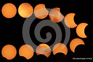 Solar Eclipse Sun Phases