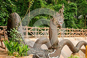Phaya Nak statue.King of naga