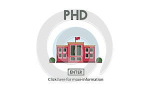 PHD Doctor of Philosophy Knowledge Education Concept