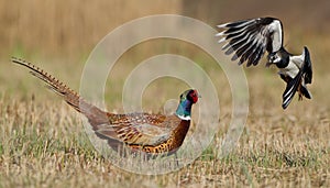 Pheasant and lapwing