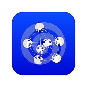 Phenol icon blue vector