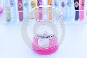 Phenolphthalein  use in laboratory