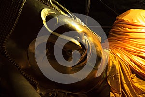 Phetchaburi, Thailand - February 19,2018: Buddha statue at Khao Luang Cave, Phetchaburi province, Thailand