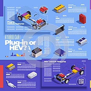 PHEV Infographics Set
