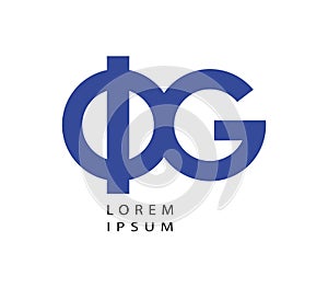 Phi and G Logo Design