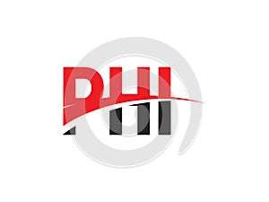PHI Letter Initial Logo Design Vector Illustration