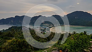 Phi Phi island from view point afternoon