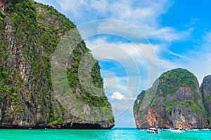 Phi Phi Leh island sea cliffs