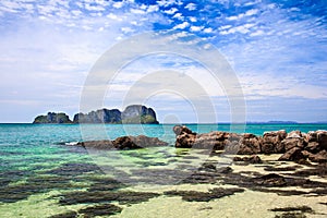 Phi Phi Ley island view from beach