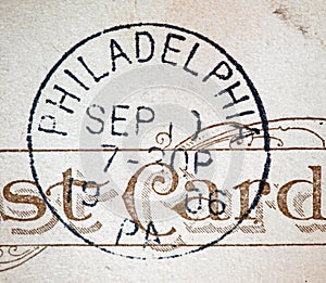 Philadelphia 1906 American Postmark