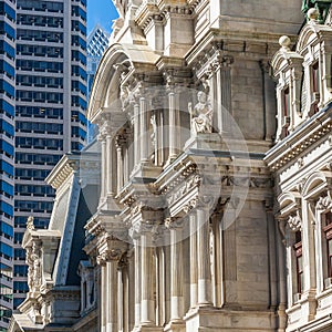 Philadelphia City Hall building.