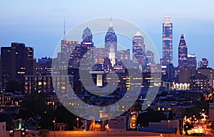 Philadelphia at night