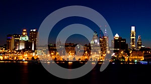 Philadelphia at night (panoramic)