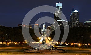 Philadelphia at night