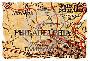 Philadelphia old map photo