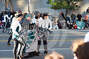 Philadelphia, PA - November 23, 2017: Annual Thanksgiving Day Parade in Center City Philadelphia, PA