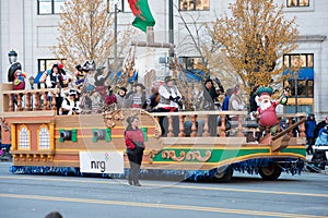 Philadelphia, PA - November 23, 2017: Annual Thanksgiving Day Parade in Center City Philadelphia, PA