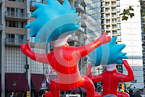 Philadelphia, PA - November 23, 2017: Annual Thanksgiving Day Parade in Center City Philadelphia, PA