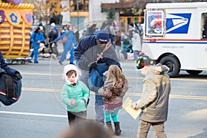 Philadelphia, PA - November 23, 2017: Annual Thanksgiving Day Parade in Center City Philadelphia, PA