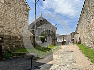 Eastern State Penitentiary inside of the wall