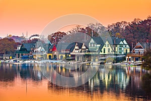 Philadelphia, Pennsylvania, USA Boathouse Row