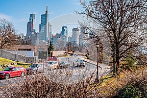 Philadelphia, Pennsylvania, USA - December, 2018 - Philadelphia downtown skyline