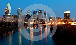 Philadelphia Skyline at Night