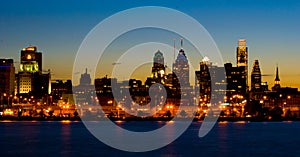 Philadelphia at Sunset (panoramic)