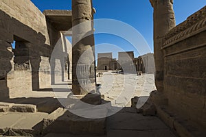 The Philae Temple on Agilkia Island in Lake Nasser near Aswan, E