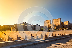 Philae temple in aswan on the Nile in Egypt