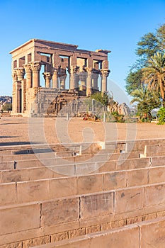 Philae temple in aswan on the Nile in Egypt