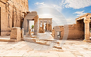 Philae Temple of Isis and Trajan's Kiosk, Agilika Island, Aswan, Egypt