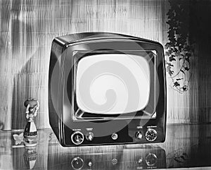 Philco brand portable television, circa 1952