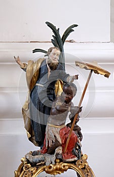Philip baptizes the eunuch of Ethiopia
