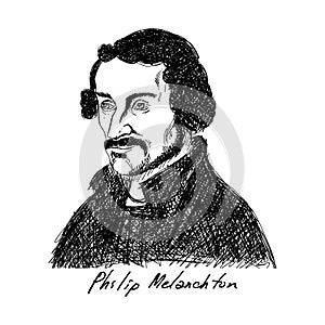 Philip Melanchthon 1497-1560 was a German Lutheran reformer, collaborator with Martin Luther, the first systematic theologian photo