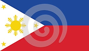 Philipines Flag illustration,textured background, Symbols and official flag of Philipines