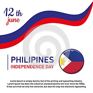 Philipines Indepence Day Illustration Design photo
