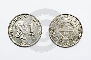 Philippine 1 Peso Coin year 2000