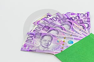 Philippine 100 peso bill, Philippines money currency, Philippine money bills background