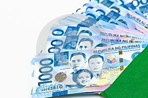 Philippine 1000 peso bill, Philippines money currency, Philippine money bills background
