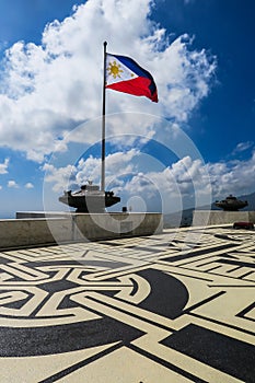 Philippine Flag on Mount Samat, Bataan